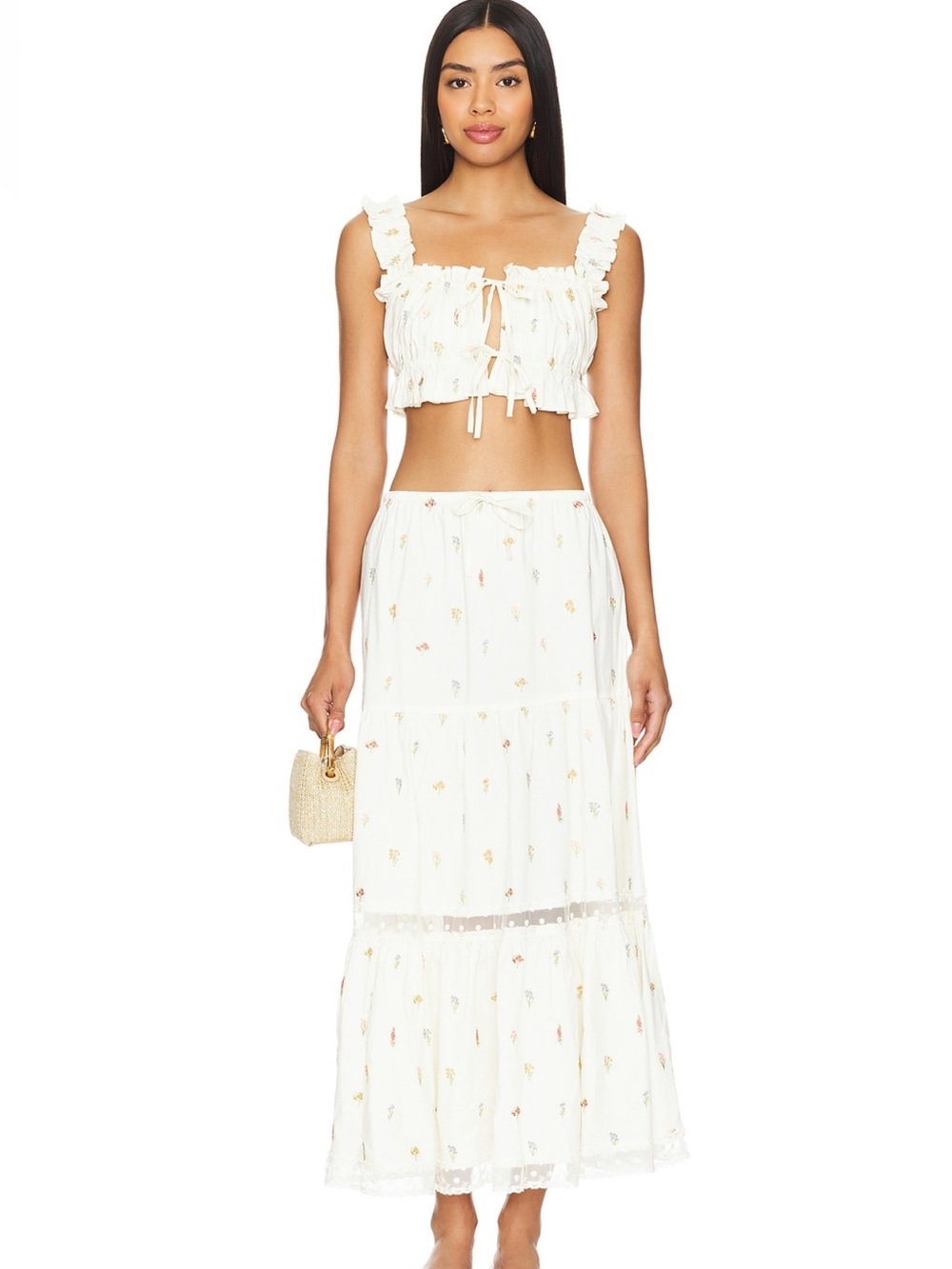 WeWoreWhat maxi skirt set
